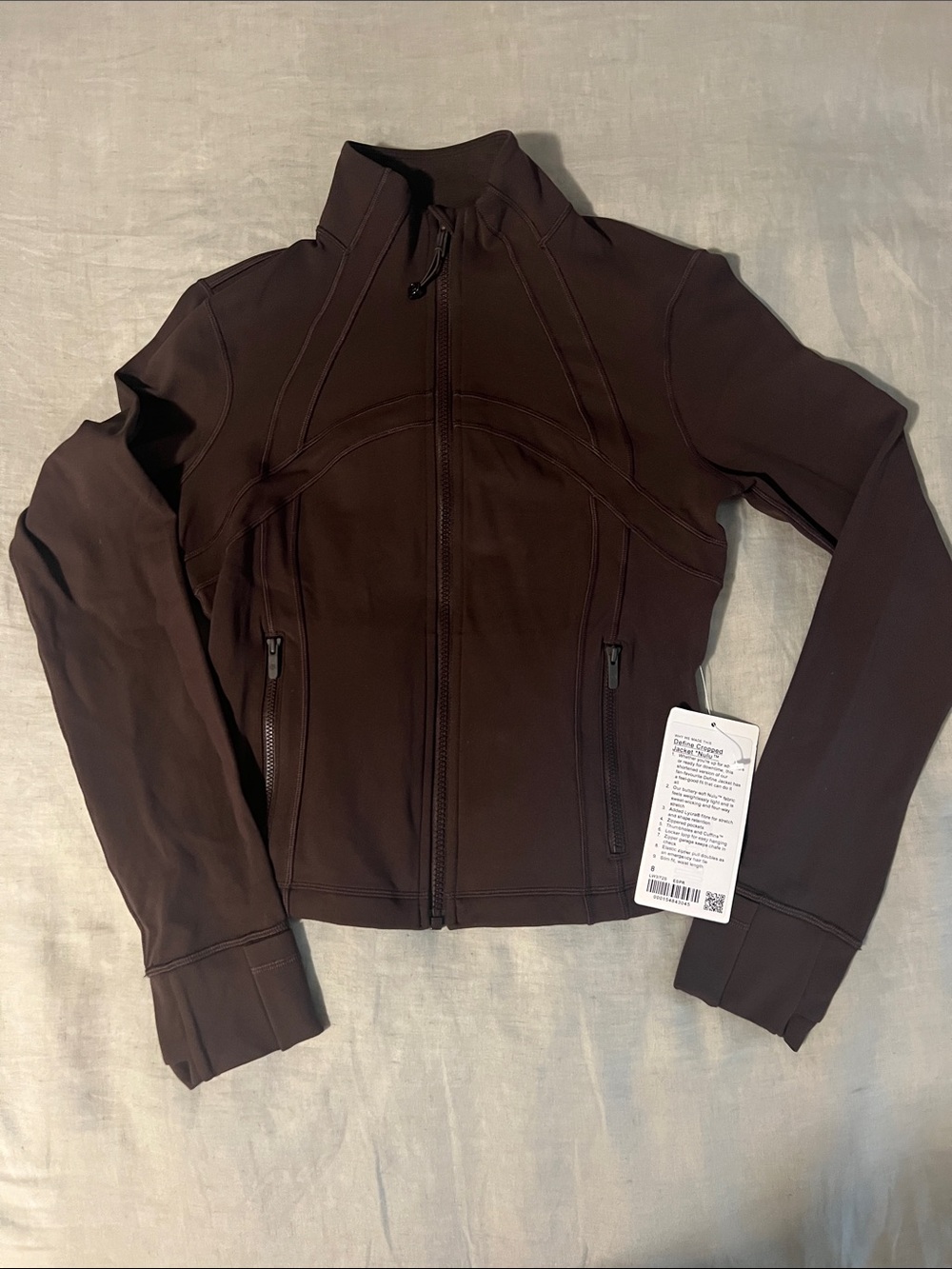 NWT Lululemon Define Cropped Jacket Espresso